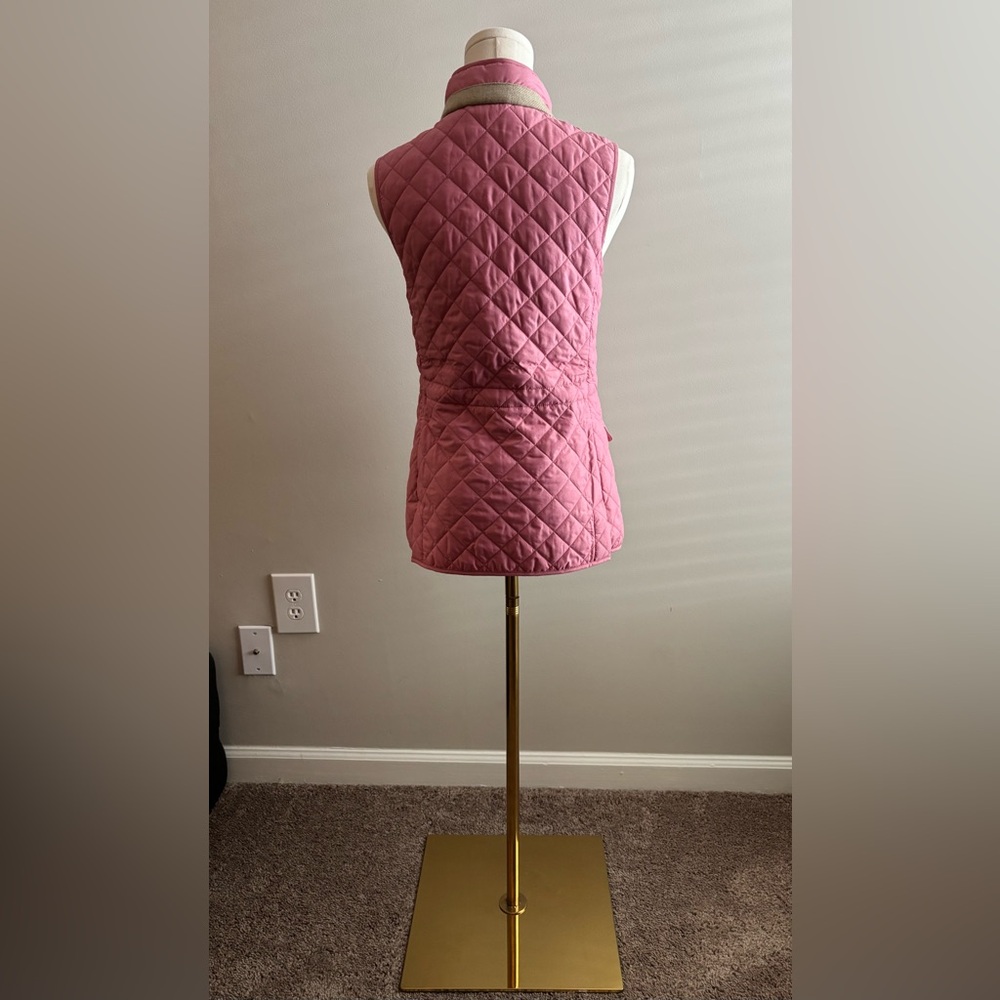 Peter Millar Pink Tan Addison Quilted Vest Sz XS - Picture 5 of 6
